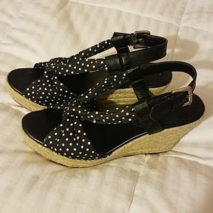 Womens platform wedge heel shoes